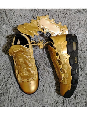 Nike Air More Money Metallic Gold 2018 Men Size 8 Sneakers - AJ2998-700